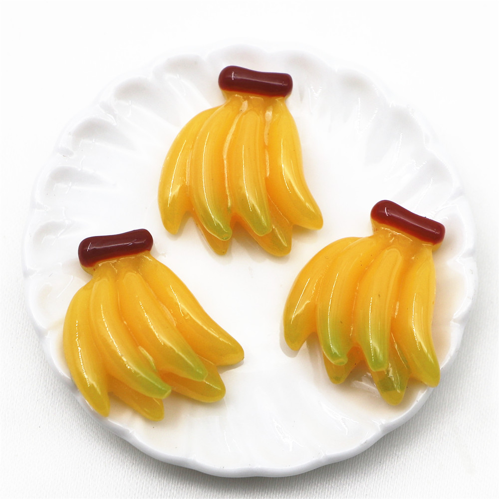 Art Craft New Year - 10pcs Kawaii Simulation Fruit Banana Resin
