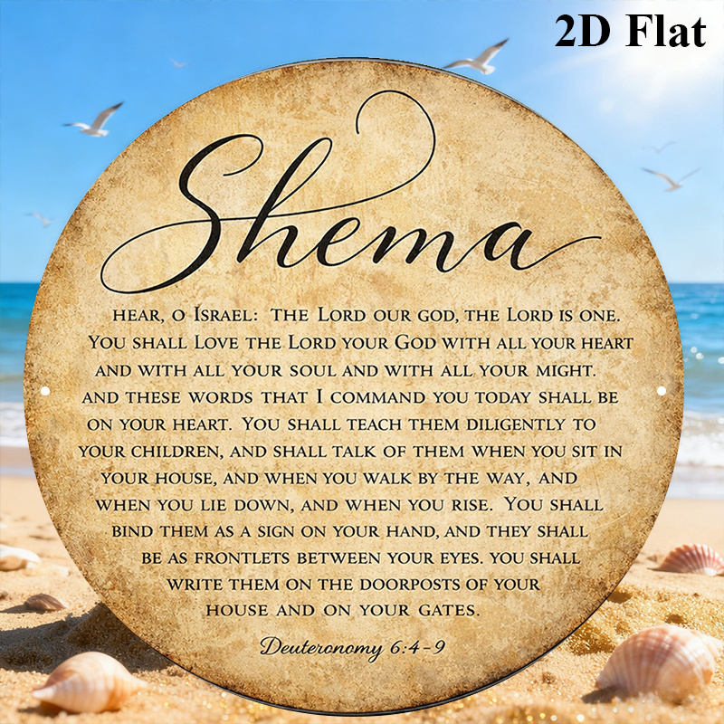 Art & Craft Fair - CIFBUY Vintage Judaica Scripture Aluminum Wall