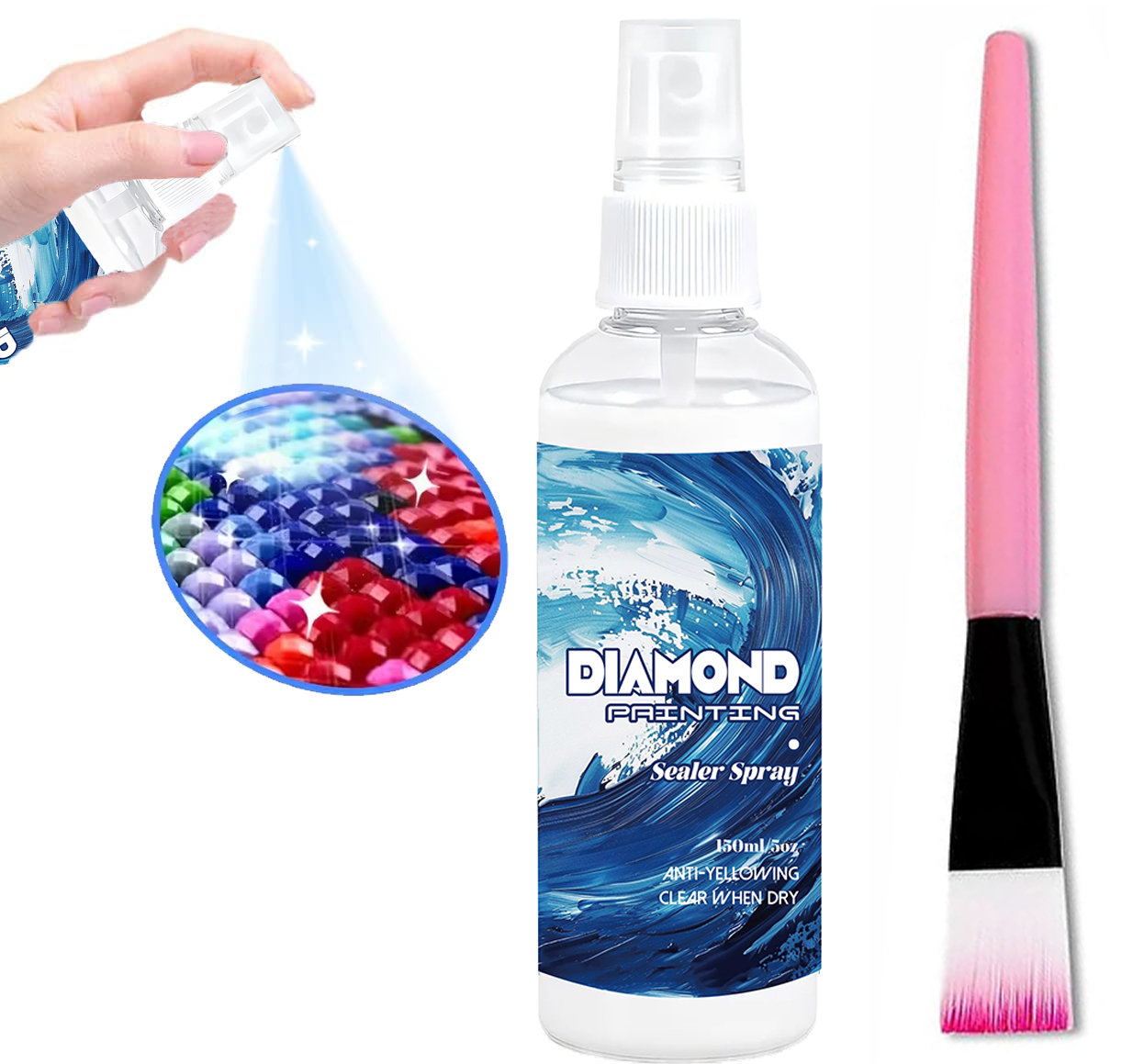 Art Craft Resin - 150ml Diamond Painting Sealant Spray Craft