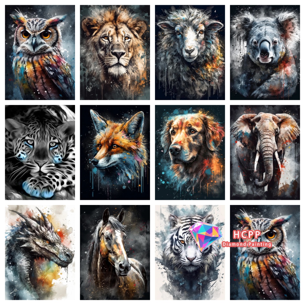 Art Craft Lion - Animals Lion Koala Tiger Diamond Painting