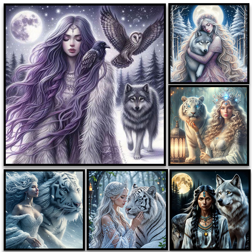 Art Craft Lion - 5D DIY Diamond Painting: Woman &
