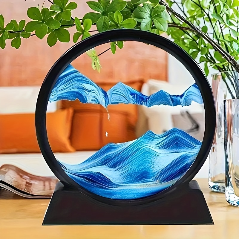 Art Craft New Year - 12inch 3D Hourglass Quicksand Moving Sand