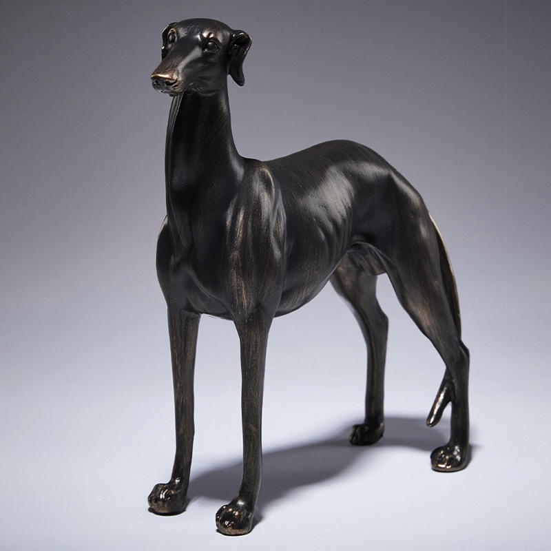 Art Craft Website - Greyhound Dog Statue,French Bulldog Figurine,Antique Copper