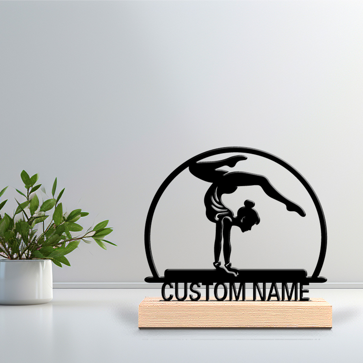Art Craft Names - 1pc Creative yoga Personalized Name Metal