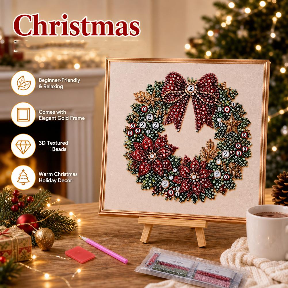 Art Craft For Christmas - Christmas Pearl Diamond Painting Art Set
