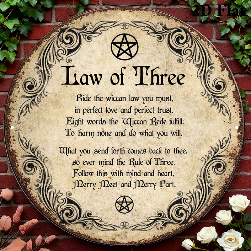 Art & Craft Fair - CIFBUY Vintage Wicca Triple Goddess Aluminum