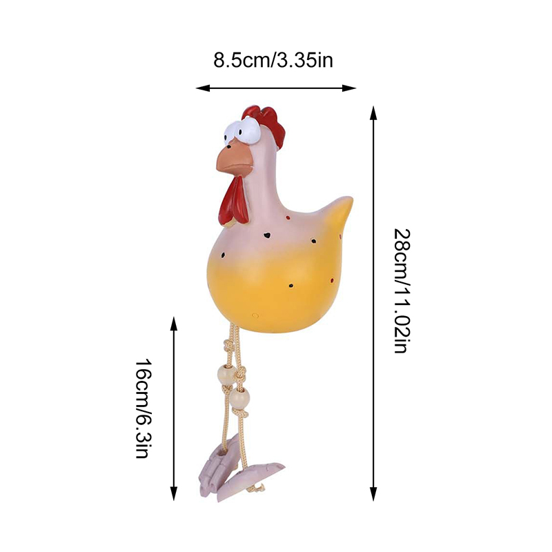 Funny Chicken Fence Decor Resi - Art Craft Website recension och pris