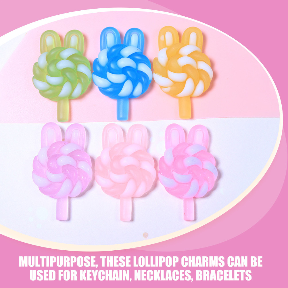 24Pcs Cute Cartoon Lollipop Ch - Art Craft Resin recension och pris