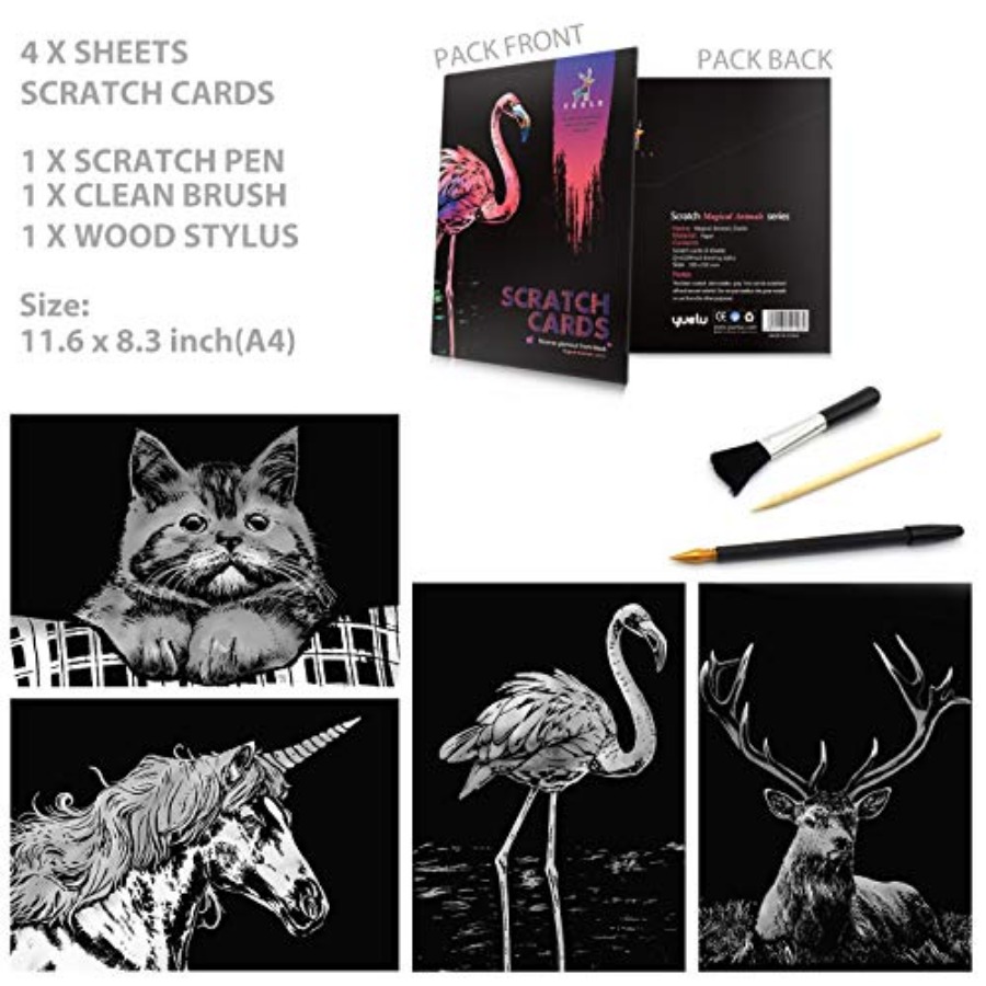 Rainbow Scratch Art Painting P - Art Craft Rainbow recension och pris