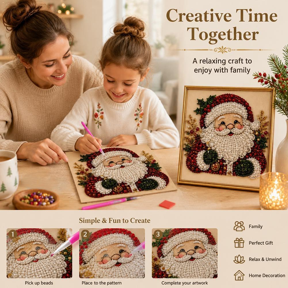 Christmas Santa Claus Pearl Ar - Art Craft Resin recension och pris
