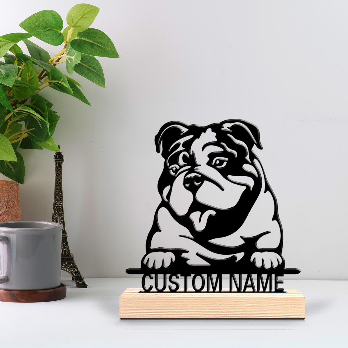 1pc Creative pug Personalized  - Art Craft Names recension och pris