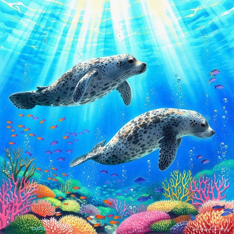 Sea Lion 5d Diamond Painting H - Art Craft Lion recension och pris