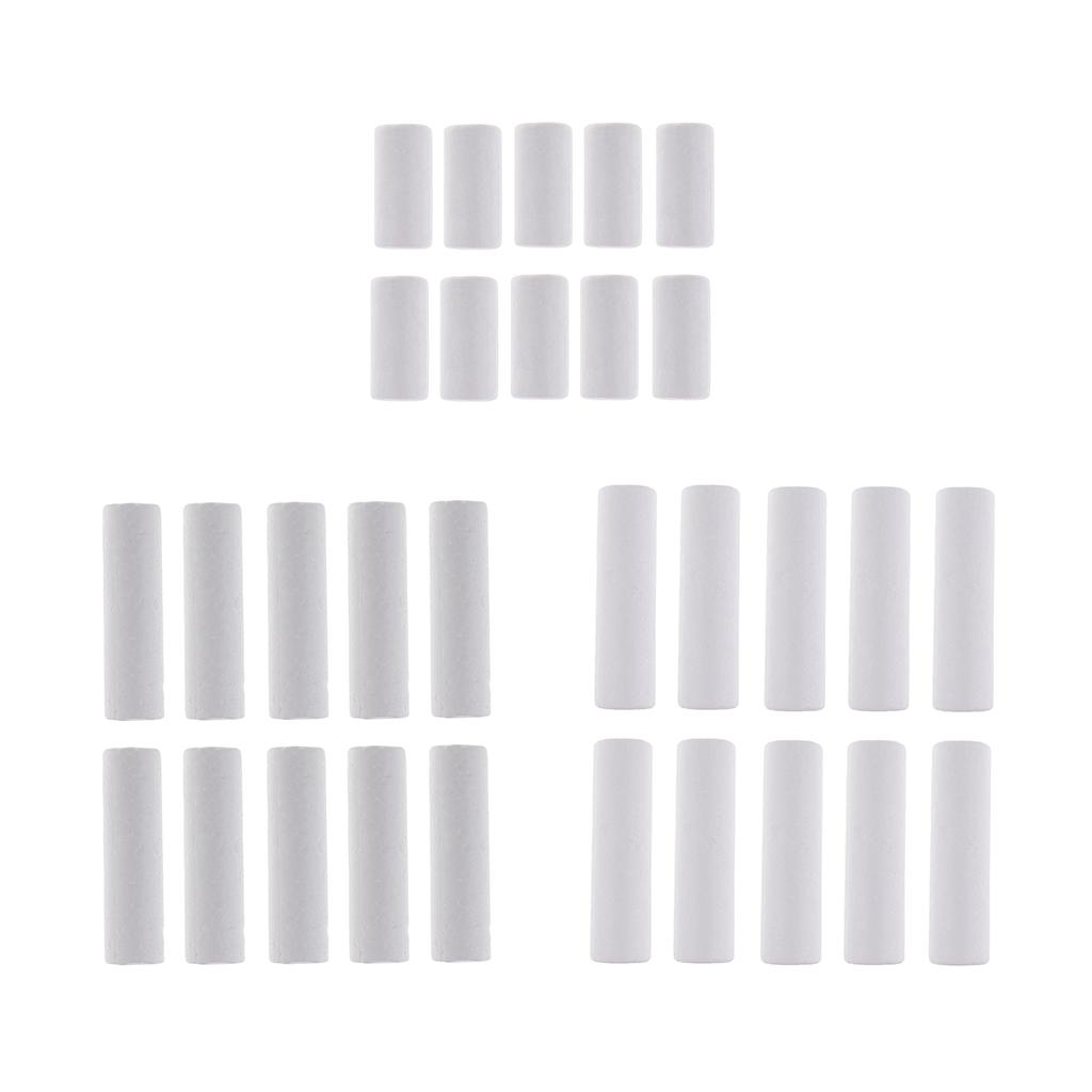 10 Pieces Blank White Cylinder - Art Craft For Christmas recension och pris