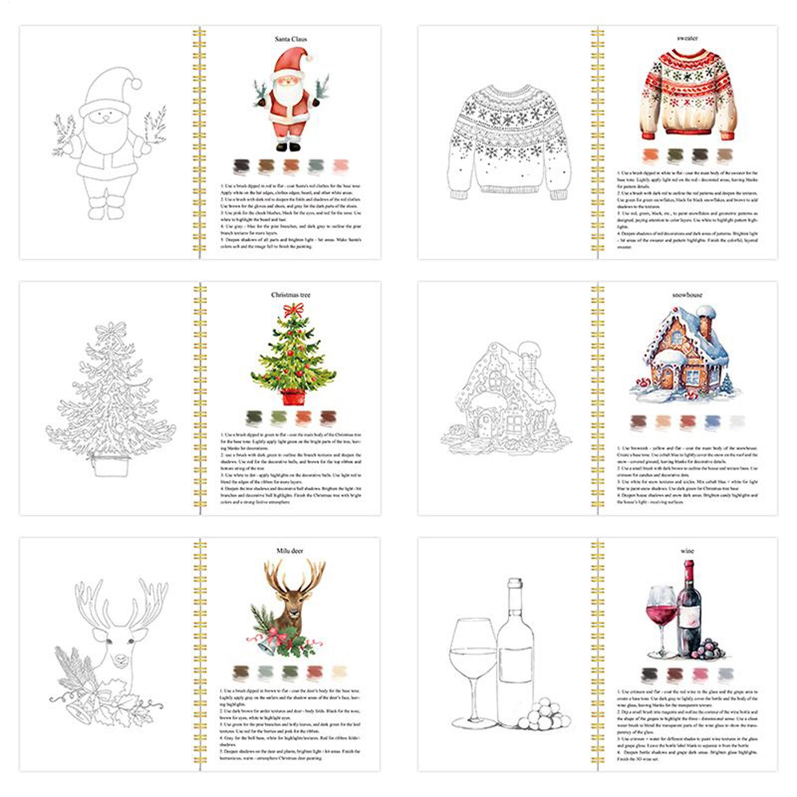 Beginner Watercolor Workbook C - Art Craft For Christmas recension och pris