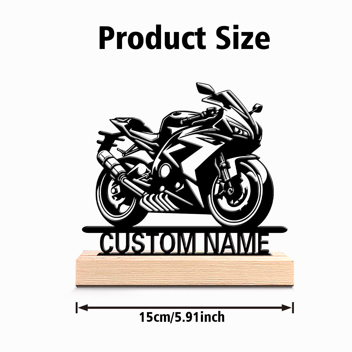1pc Abstract cool motorcycle C - Art Craft Wood recension och pris