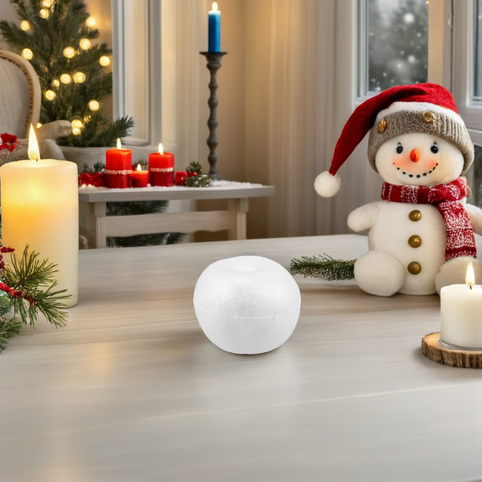 20Pcs Foam Fruit White Smooth  - Art Craft For Christmas recension och pris