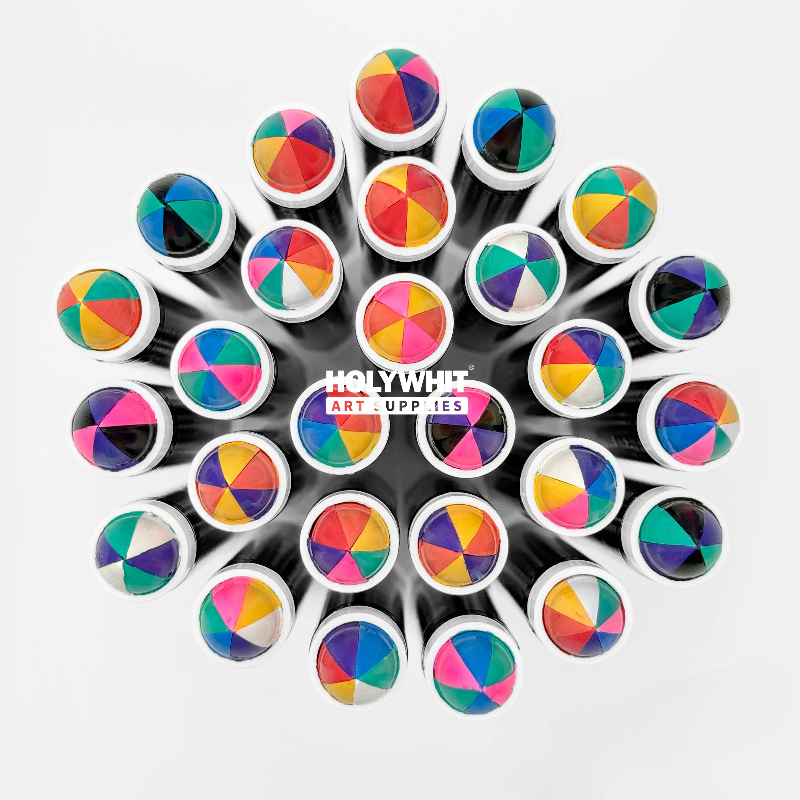 1 Pcs Mixed Solid Oil-Based Wa - Art Craft Rainbow recension och pris