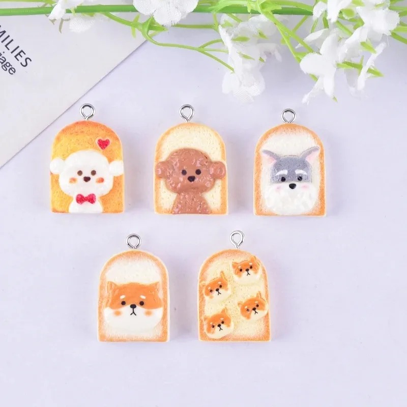 10Pcs Cute Toast Dog Resin Pen - Art Craft Resin recension och pris