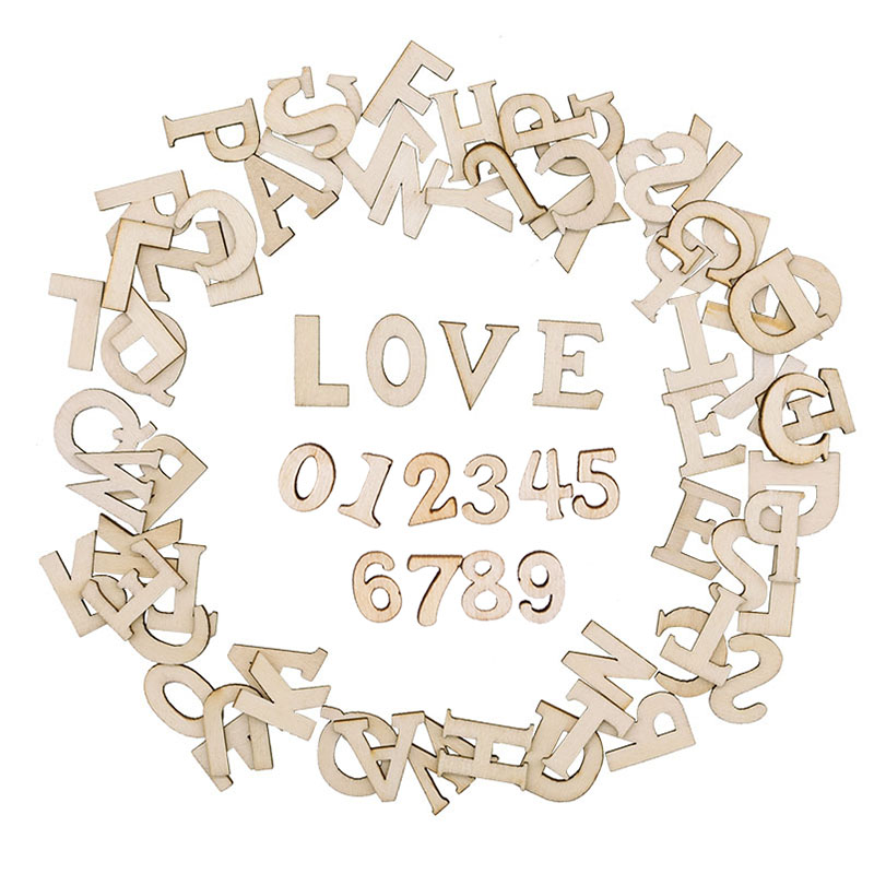 100pcs Wood English Alphabet D - Letter S Art Craft recension och pris