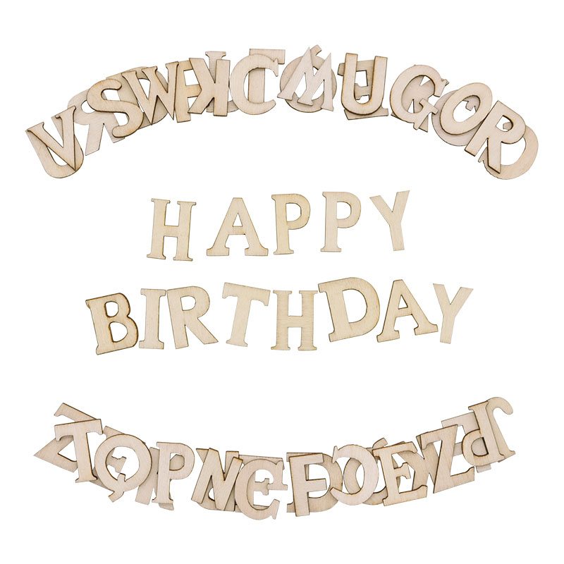 100pcs Wood English Alphabet D - Letter S Art Craft recension och pris
