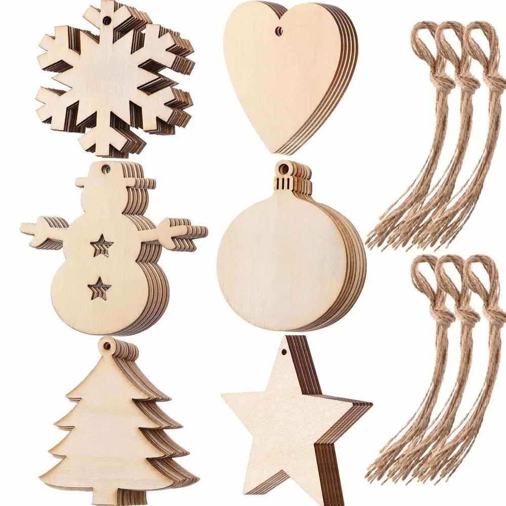 10/20/50Pcs DIY Wooden Christm - Art Craft Website recension och pris