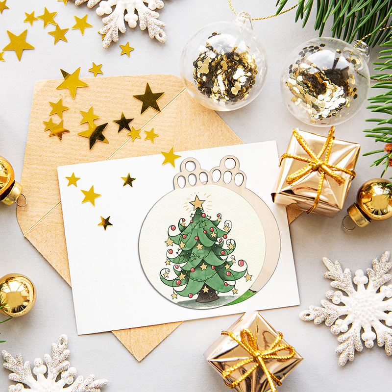 10/20/50Pcs DIY Wooden Christm - Art Craft Website recension och pris
