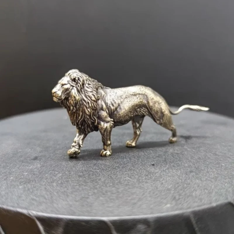Mini Solid Brass Lion Sculptur - Art Craft Lion recension och pris