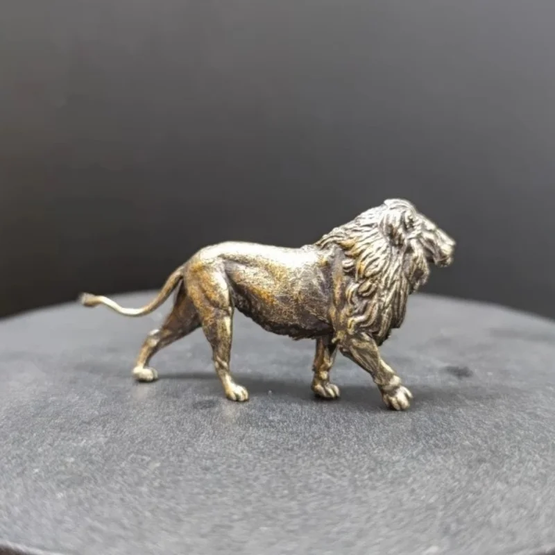 Mini Solid Brass Lion Sculptur - Art Craft Lion recension och pris