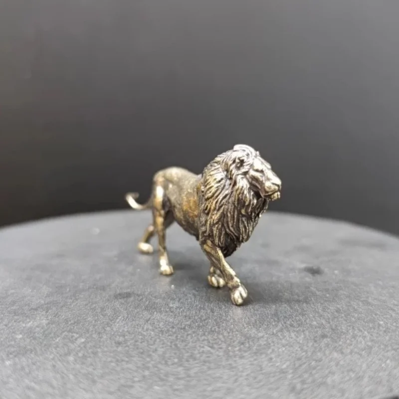 Mini Solid Brass Lion Sculptur - Art Craft Lion recension och pris