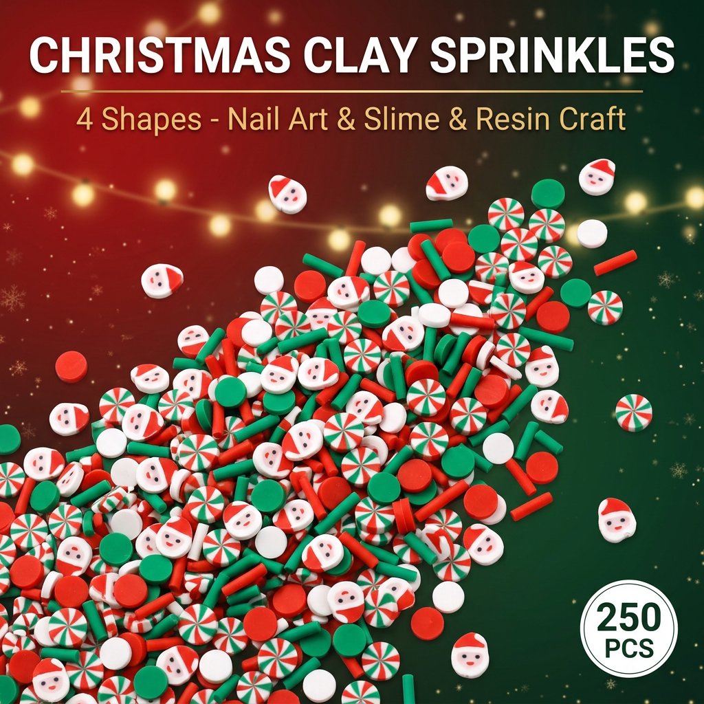 250pcs Christmas Polymer Clay  - Art Craft Easter recension och pris