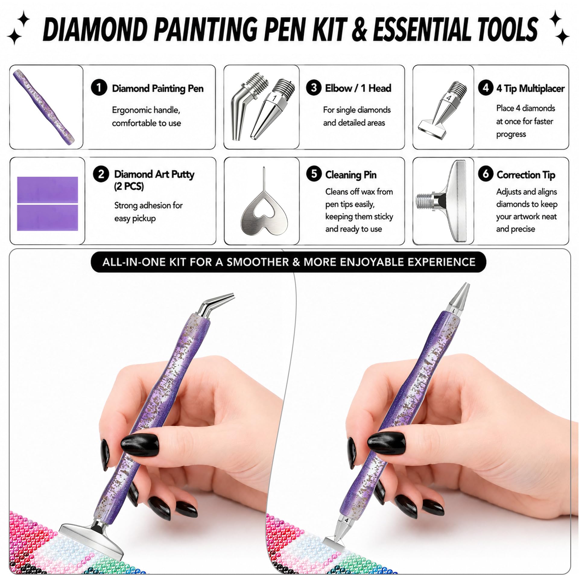 Diamond painting art pen, with - Art Craft Resin recension och pris
