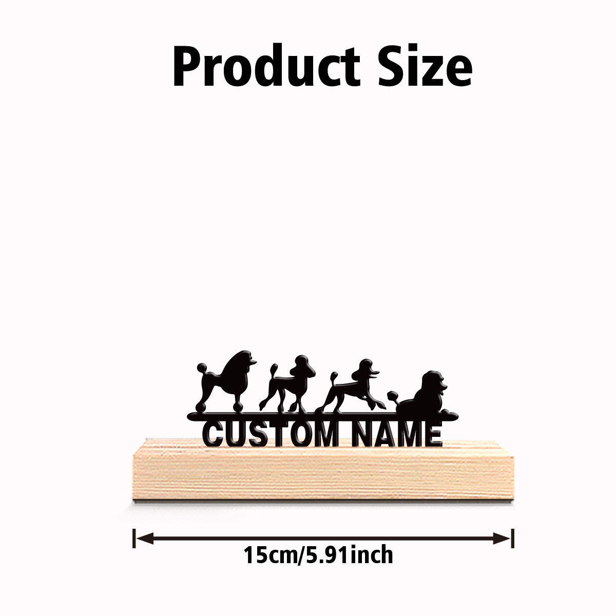 1pc Modern cute animals Person - Art Craft Wood recension och pris