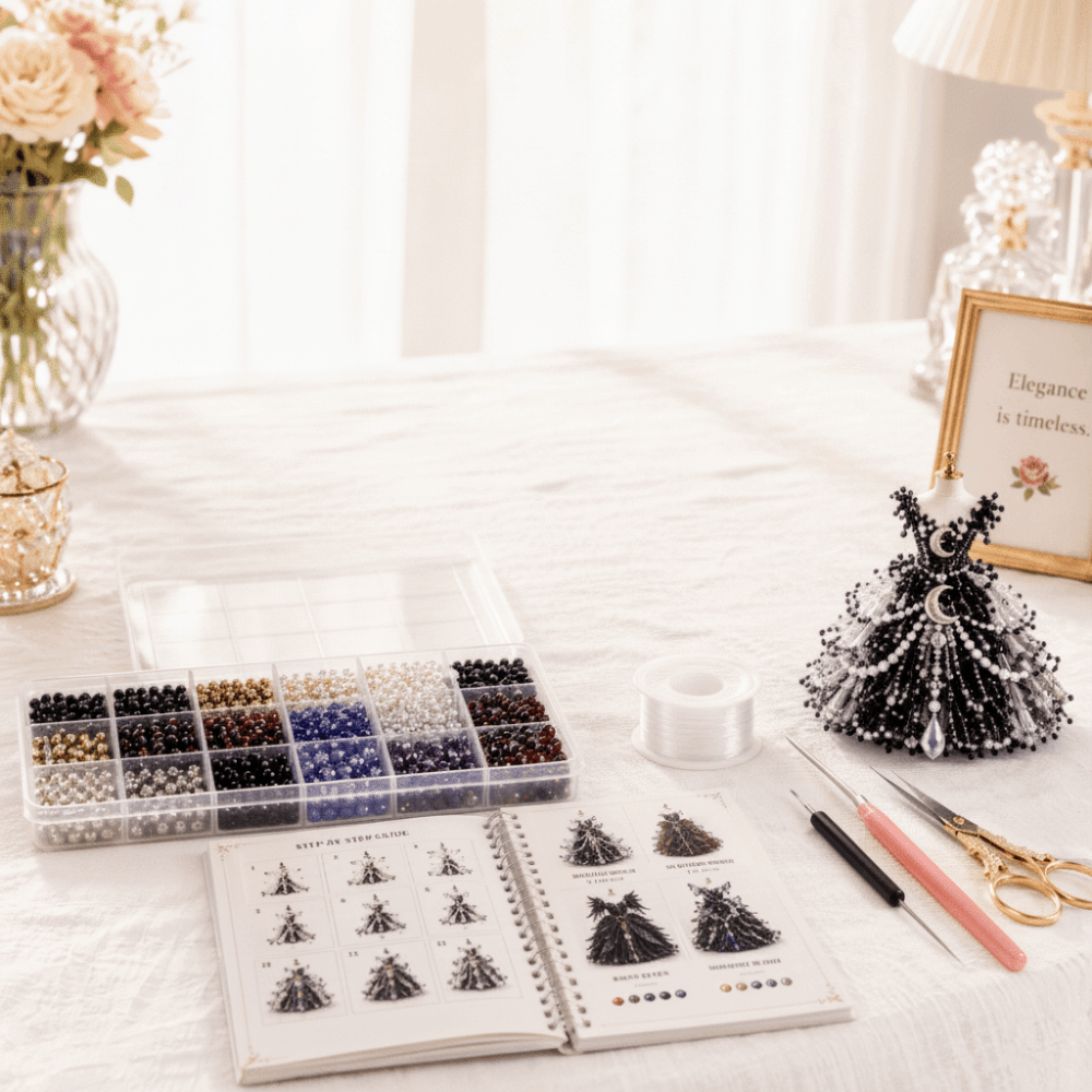Tiny Beads 3D Beaded Dress Kit - Art Craft Rainbow recension och pris