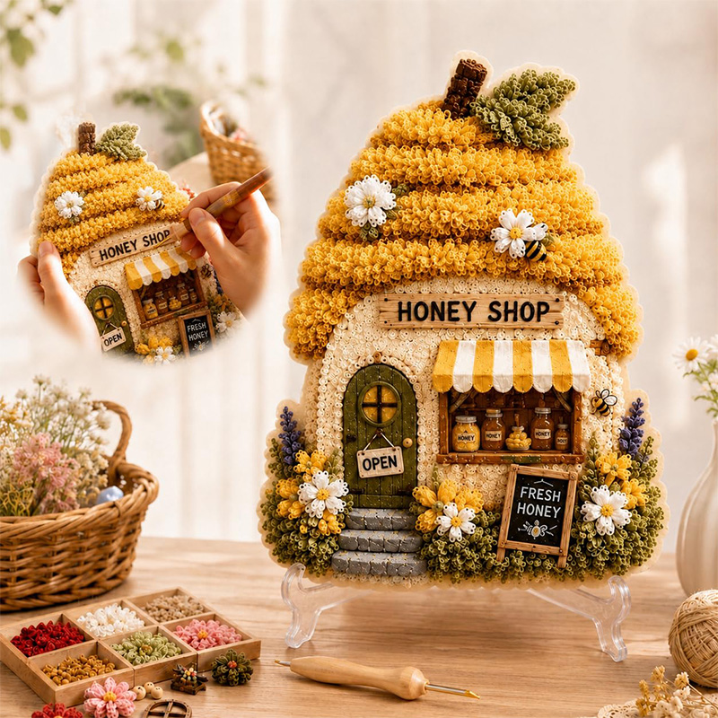 3D Mushroom House Poke Art DIY - Art Craft Home recension och pris
