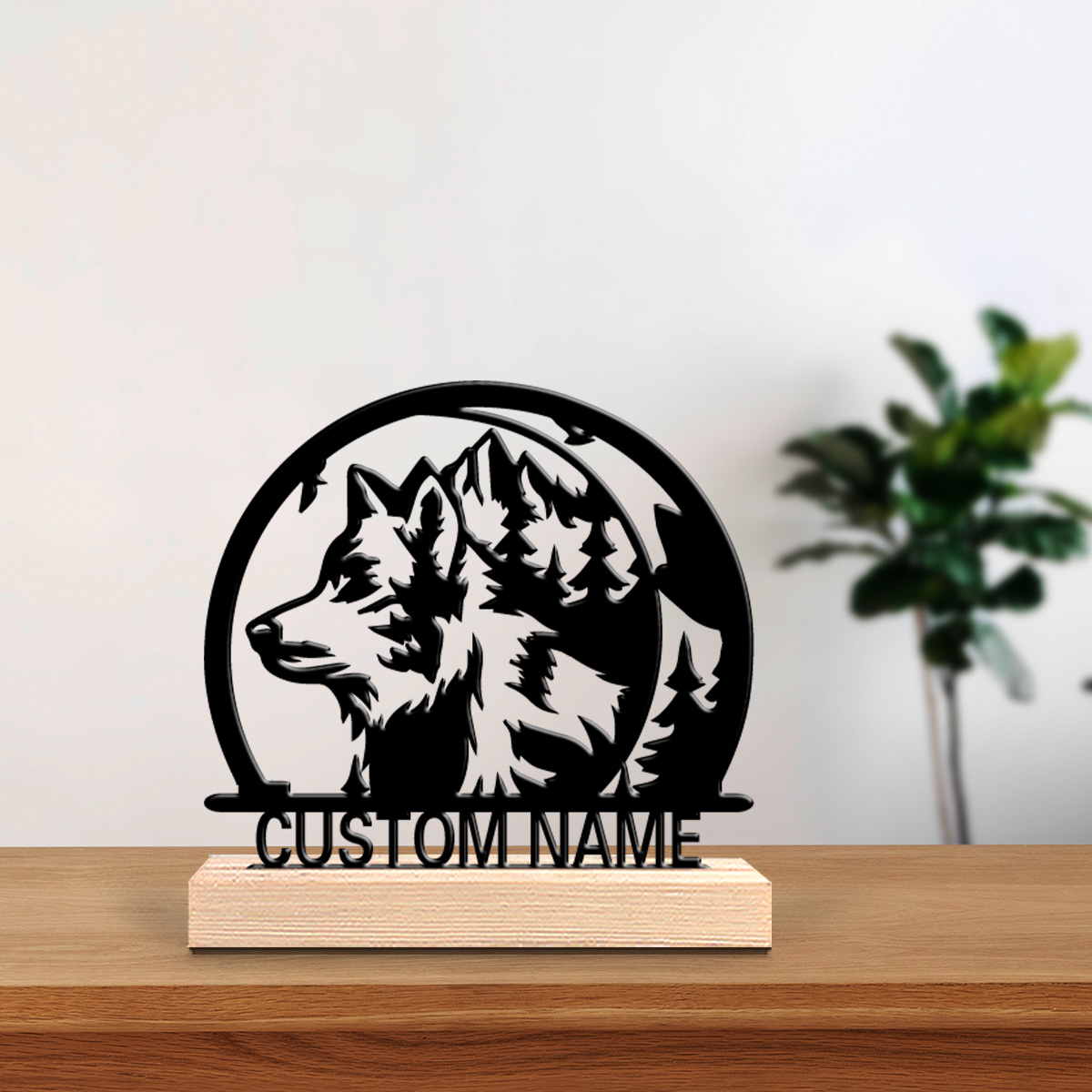 1pc Mountain wolves Customizab - Art Craft Wood recension och pris