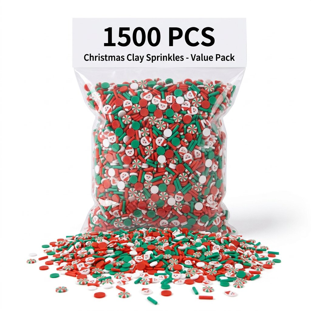 1500pcs Christmas Clay Sprinkl - Art Craft Easter recension och pris