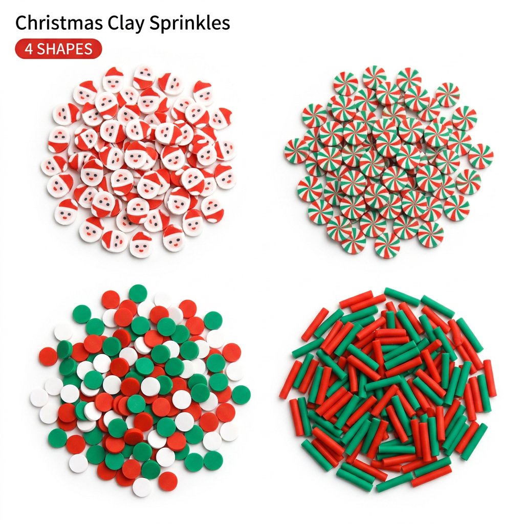 1500pcs Christmas Clay Sprinkl - Art Craft Easter recension och pris