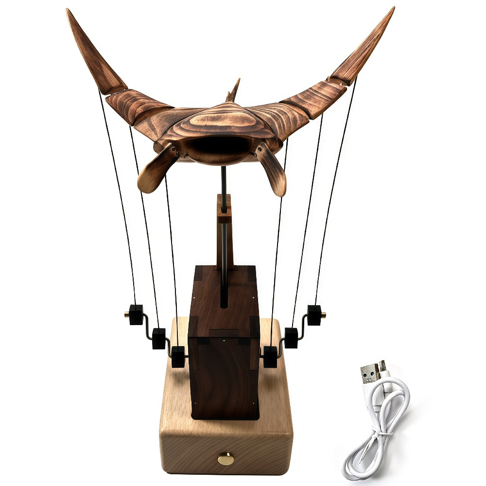 1Set Wood Manta Ray Automata M - Art Craft New Year recension och pris