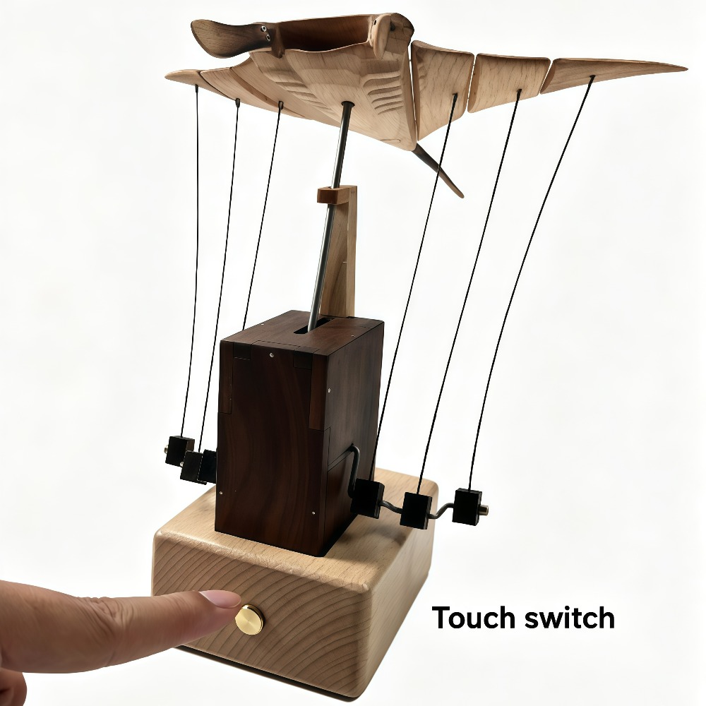 1Set Wood Manta Ray Automata M - Art Craft New Year recension och pris
