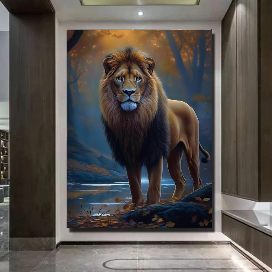 5D Diamond Art Kit Jungle Anim - Art Craft Lion recension och pris