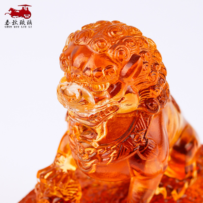 Coloured glaze lion seal ornam - Art Craft Lion recension och pris