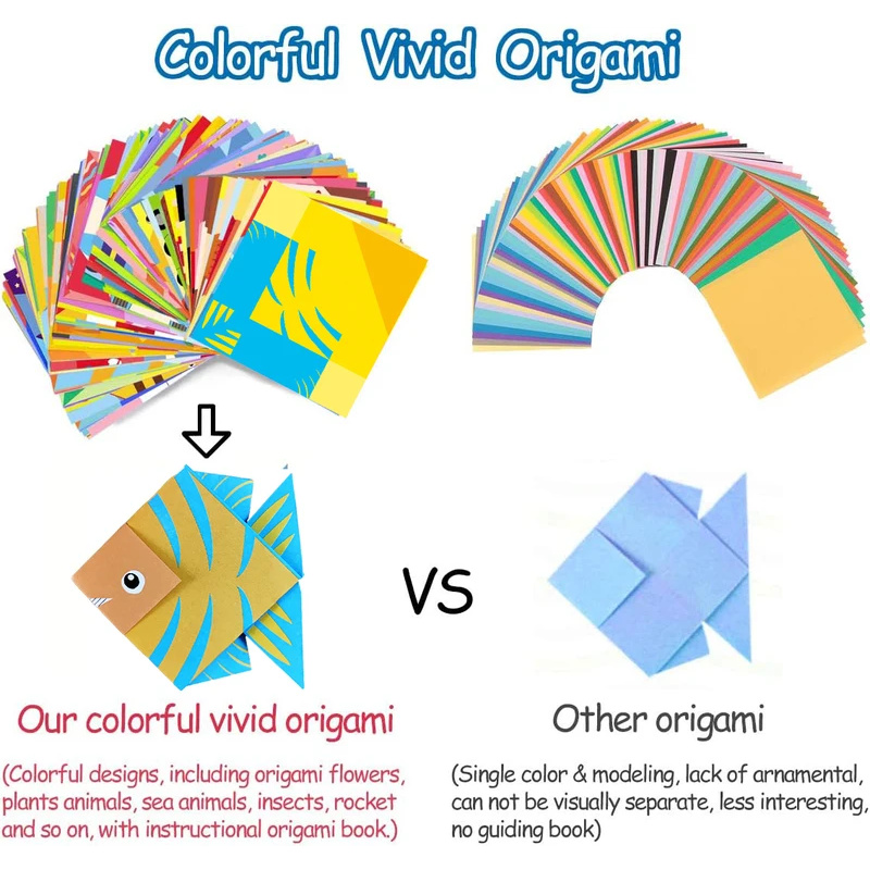 Origami Kit with 30/96 Sheets  - Art Craft Rainbow recension och pris