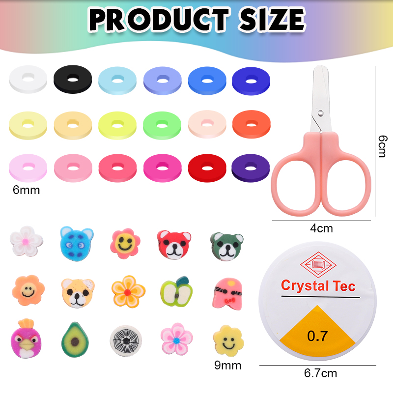 Clay Beads Bracelet Making Kit - Letter S Art Craft recension och pris