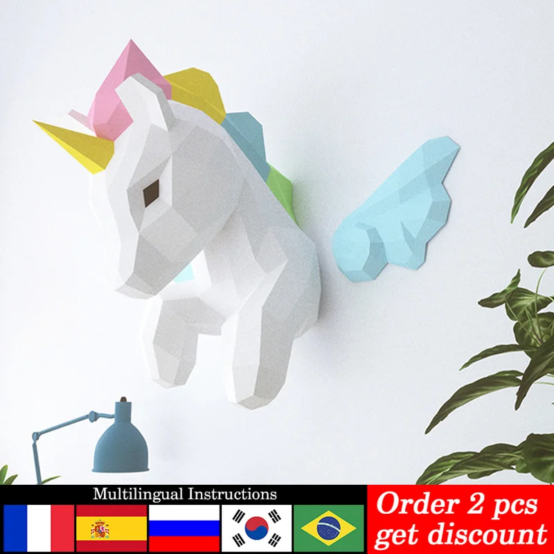 Rainbow Unicorn Animal Wall De - Art Craft Rainbow recension och pris