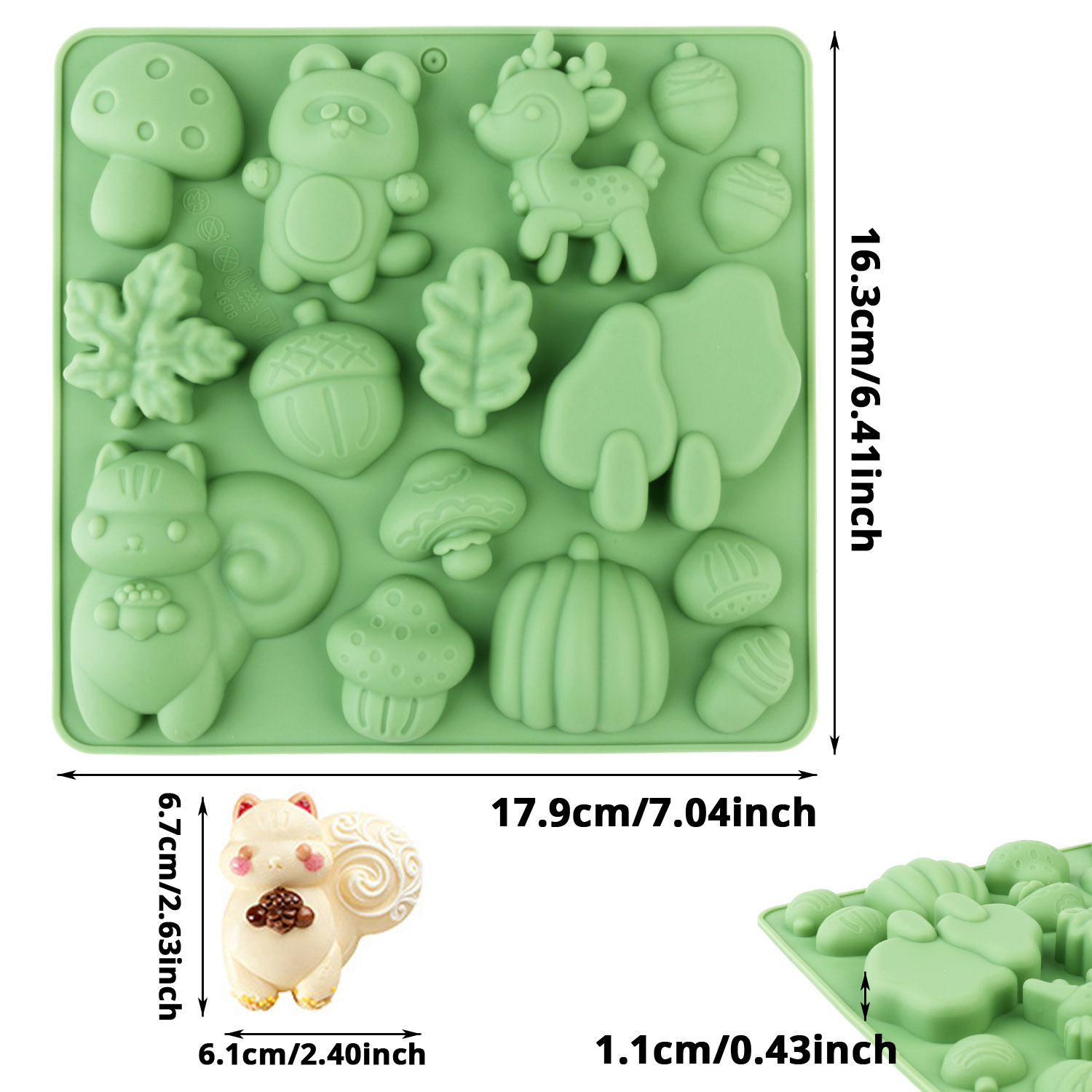 1 Silicone Cake Mold in the Sh - Art Craft Resin recension och pris