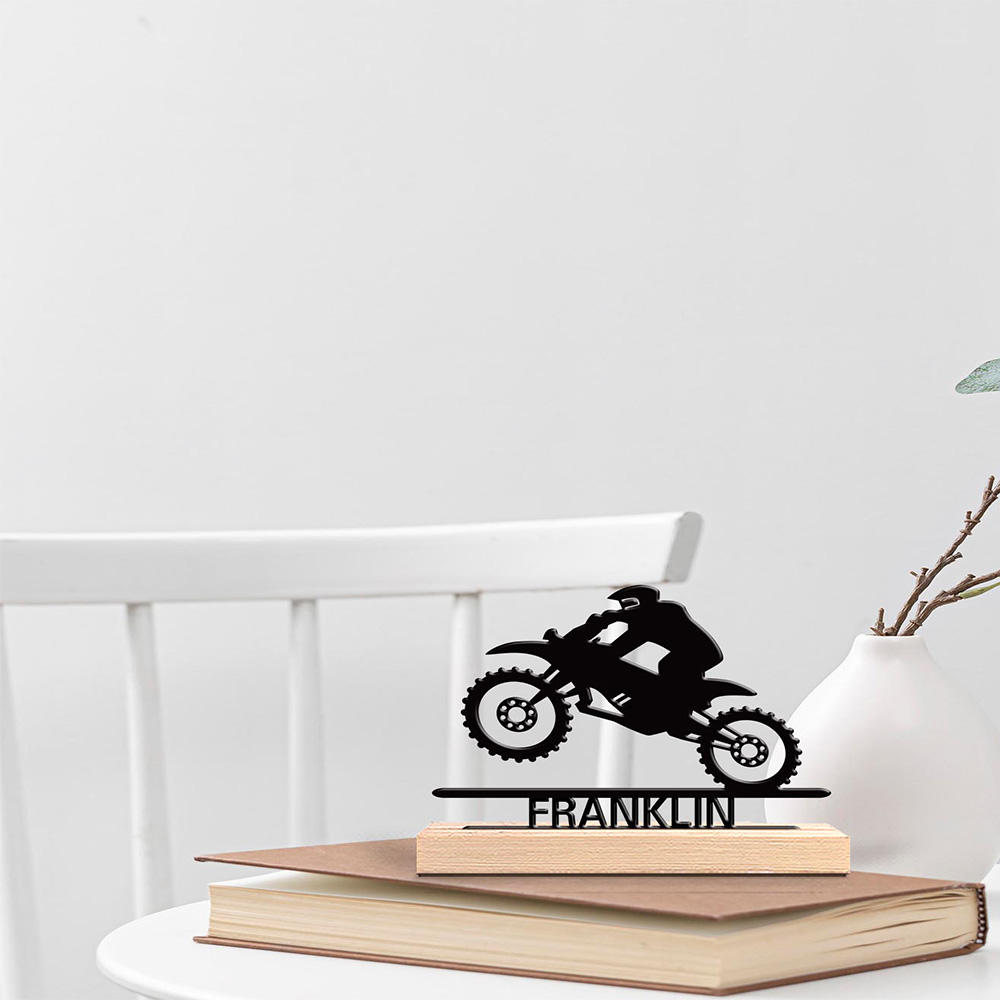 1pc Abstract Motorbike jumping - Art Craft Names recension och pris