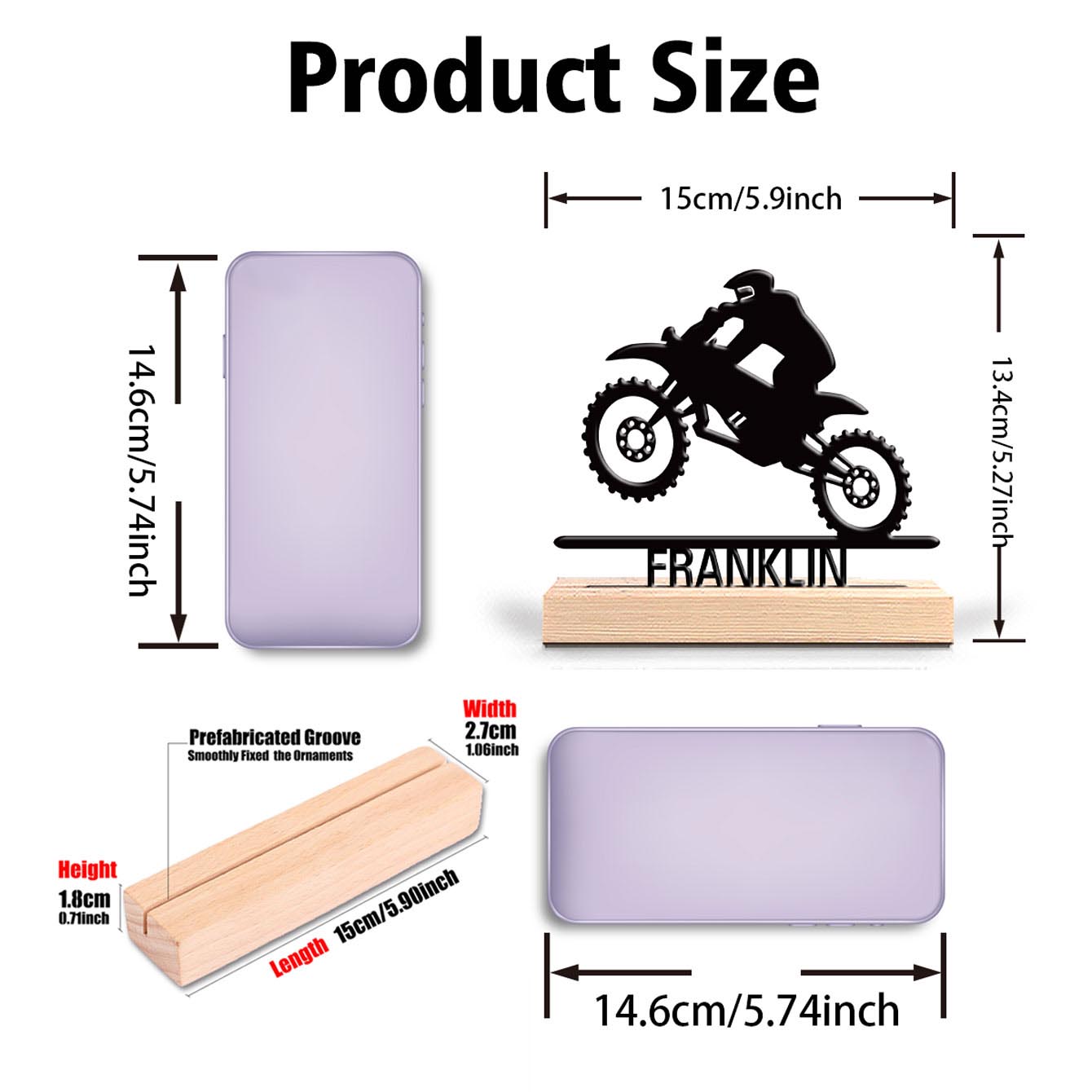 1pc Abstract Motorbike jumping - Art Craft Names recension och pris