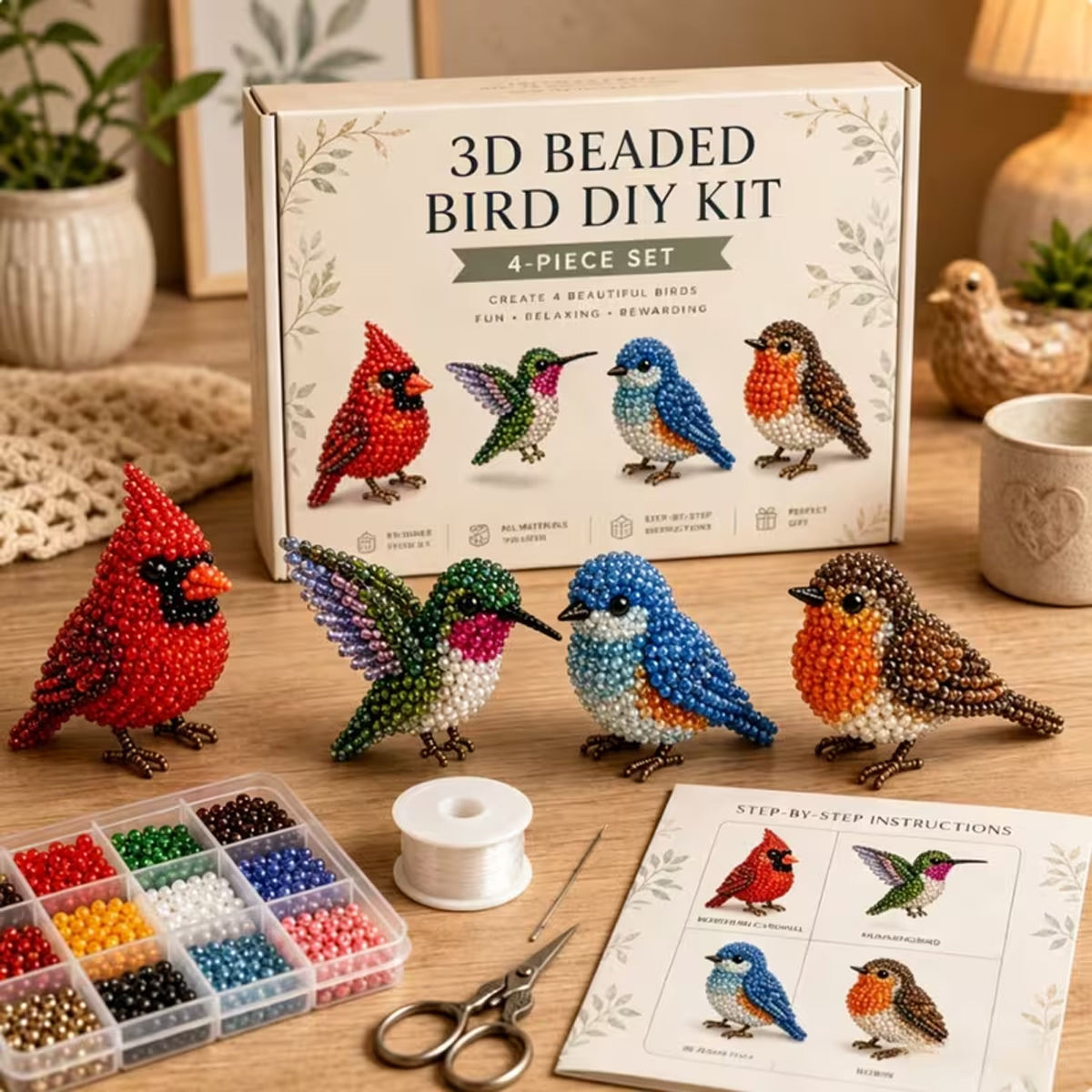 Mini 3D Beaded Animal DIY Kit, - Art Craft Website recension och pris