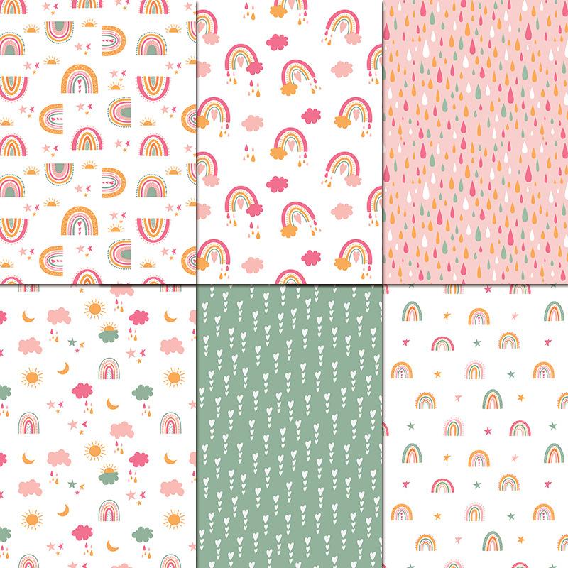 24 Sheets/Set Rainbow Craft Pa - Art Craft Rainbow recension och pris
