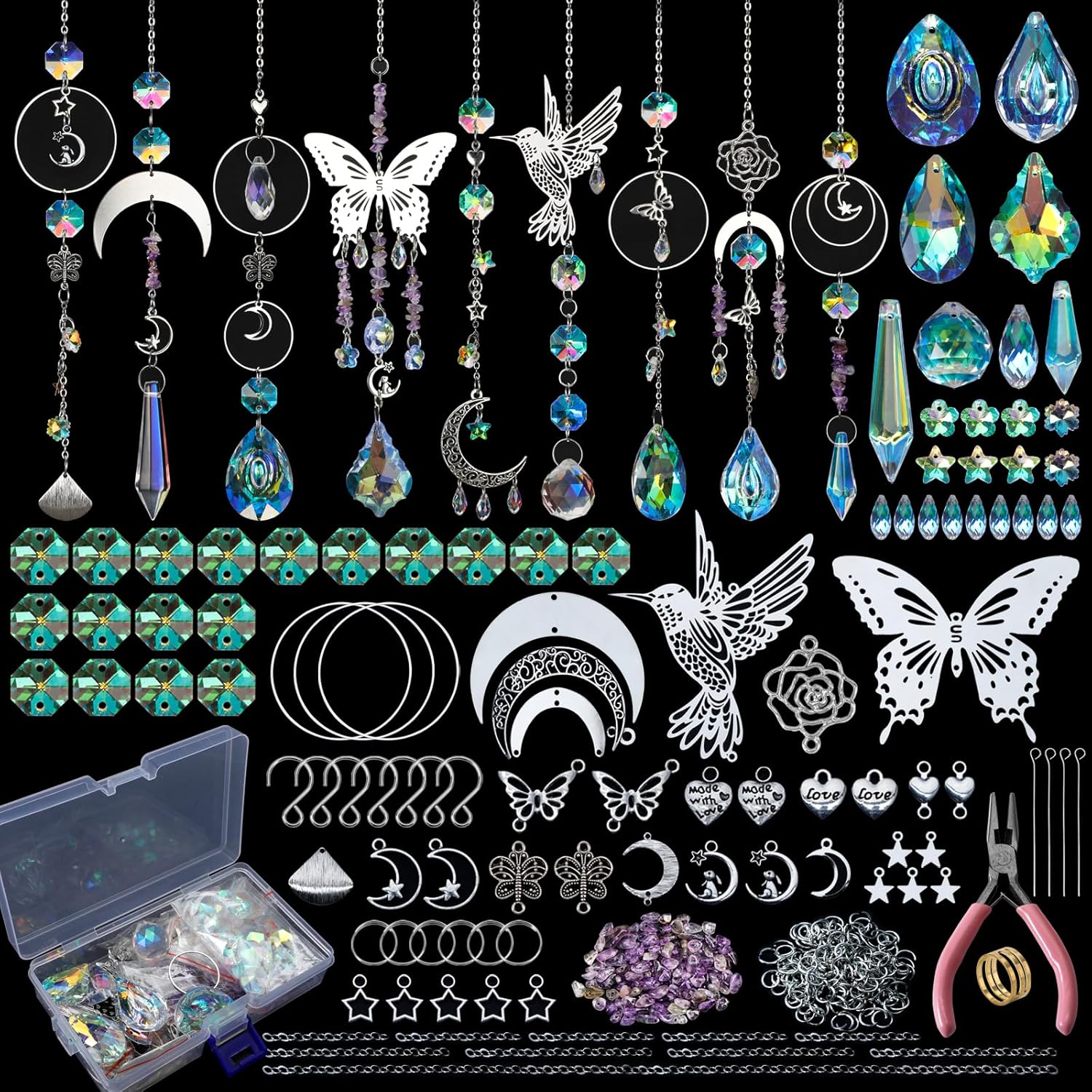 DIY 400pcs SunCatchers Making  - Art Craft Rainbow recension och pris